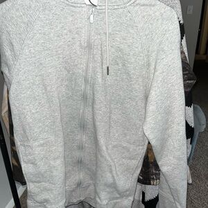 All in Motion Light Gray Zip-Up Sweater